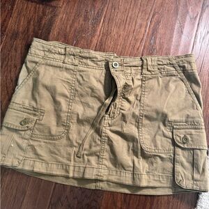 Abercrombie & Fitch Olive Green Cargo Skirt